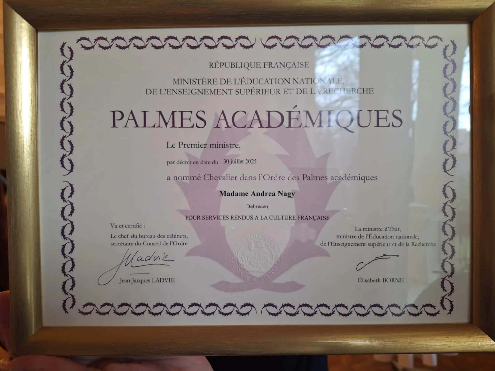 Palmes académiques