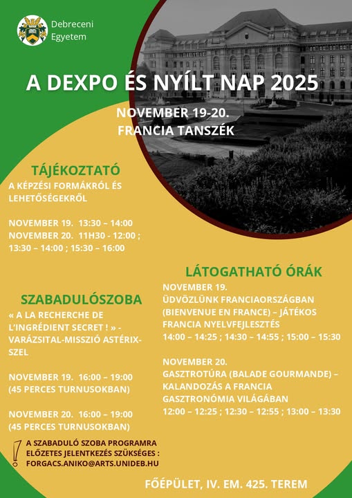 DExpo és nyílt nap